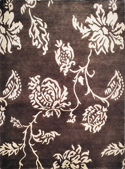 Ковёр 1,49х2,01 ОГ 20 W/V N-516 BN/BN ИНДОНЕПАЛ шерсть с вискозой