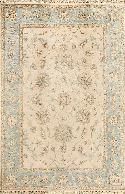 Ковёр 1,77х2,52 INDIAN BAMBU P2128C ivory/blue