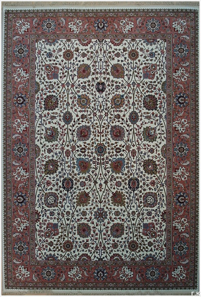 Ковёр 2,50х3,50 Keramatian Antigue пинк/крем 1821