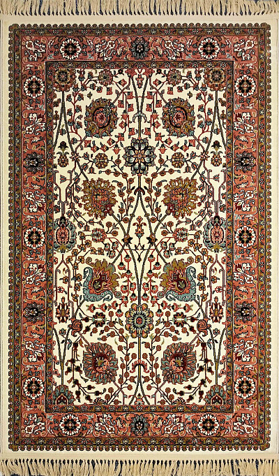 Ковёр 1,00х1,50 Keramatian Antigue крем/пинк 1812