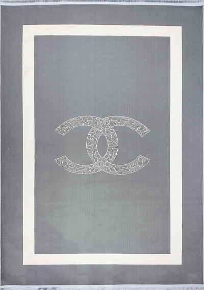 Ковёр 1,50х2,25 ГV37/2 диз. Chanel grey пр-во Иран акрил\бамбусилк