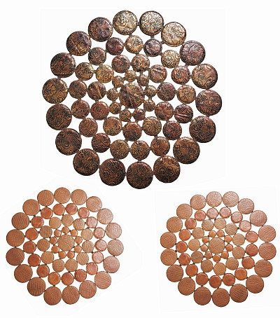 Ковёр 0,90х0,90 АВАНГАРД 100 корич Турция