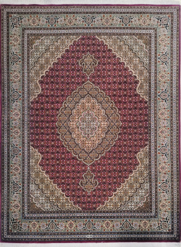 Ковёр 1,53х2,04 Tabriz Mahi (шёлк BORDER) PIROOZIAN 235125 500т.уз шерсть+шёлк осн.шёлк vinic/cream