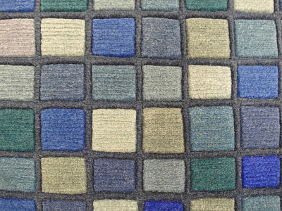 Ковёр 0,72х1,44 Ролпа ColorChart Blue шерсть(1,04)