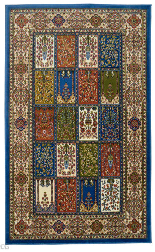 Ковёр 0,67х1,10 UNIQUE 0IS009 OCEAN BLUE/NAVY