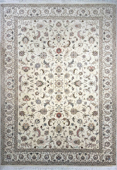 Ковёр 2,10х2,95 Tabriz Afshan (GOLD WASH) FARAJI 237252 500.000уз шерсть+шёлк осн.хлопок cream/crea