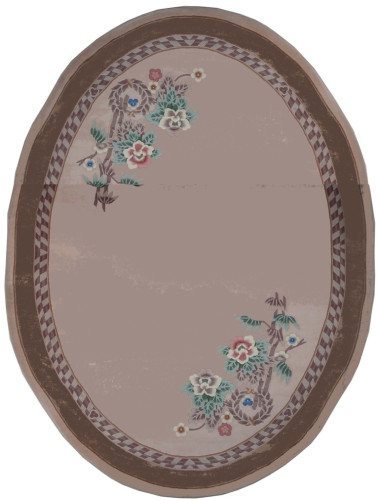 Ковёр 2,74х3,66 ШЕРСТЬ 90L овал