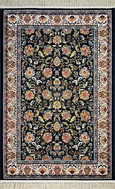 Ковёр 1,00х1,50 Keramatian Hamedam неви/крем 0781