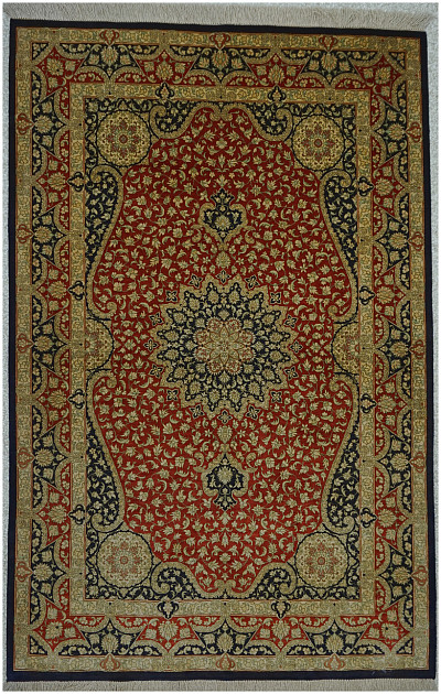 Ковёр 1,00х1,52 Персиан Кум 1332016 шёлк 1млн.узл.м2