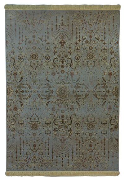 Ковёр 0,75х1,50 UNIQUE IS138B L. BLUE P5