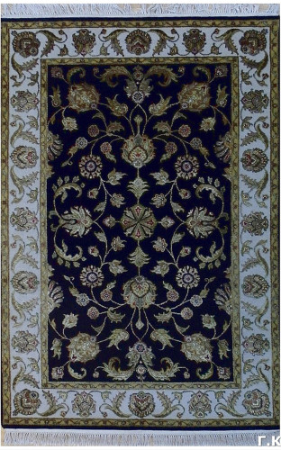 Ковёр 1,25х1,86 SHR210219 шерсть, шелк Черный
