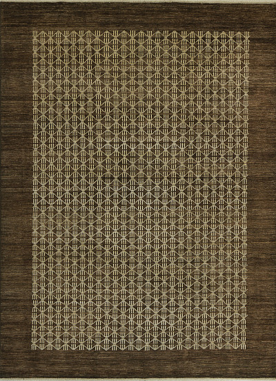 Ковёр 2,73х3,68 ZОГ 468 W/W АБСТРАКЦИЯ ЧЕБИ S - 10,05 m2 шерсть 155 Афганистан