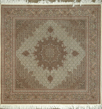 Ковёр 2,06х2,06 TABRIZ MAHI 50R (PIROOZIAN) 238319 500.000уз шерсть+шёлк cream/gray Иран