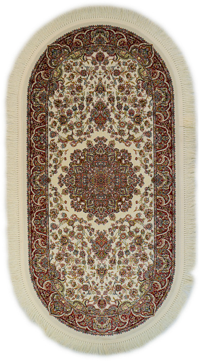 Ковёр 0,75х1,50 UNIQUE IS120B SILVER N1 овал