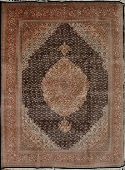 Ковёр 2,51х3,42 Tabriz Mahi PIROOZIAN 234418 500.000уз шерсть+шёлк осн.хлопок d.blue/copper Иран