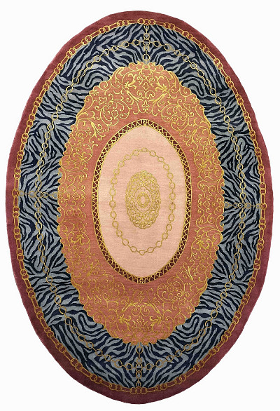Ковёр 1,70х2,40 C.Вичини 150L+шёлк/DSR-02W/ WS-F4 овал