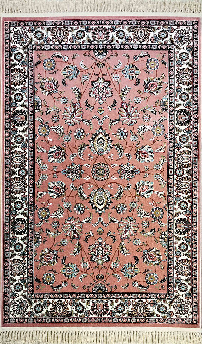 Ковёр 1,00х1,50 Keramatian Tabriz пинк/крем 2721