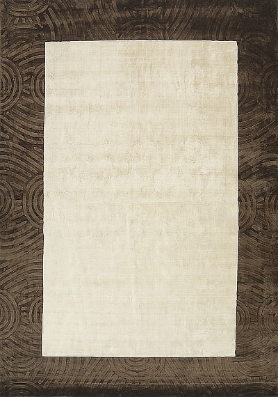 Ковёр 2,03х2,97 ОГL 68 V LUCKY Карвинг Уайт/Браун вискоза 1143 Индия